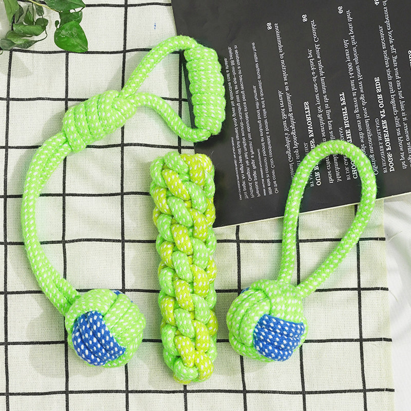 Dog toy rope to bite teeth tie toy teddy teddy cut toy teddy cut tooth bite rope