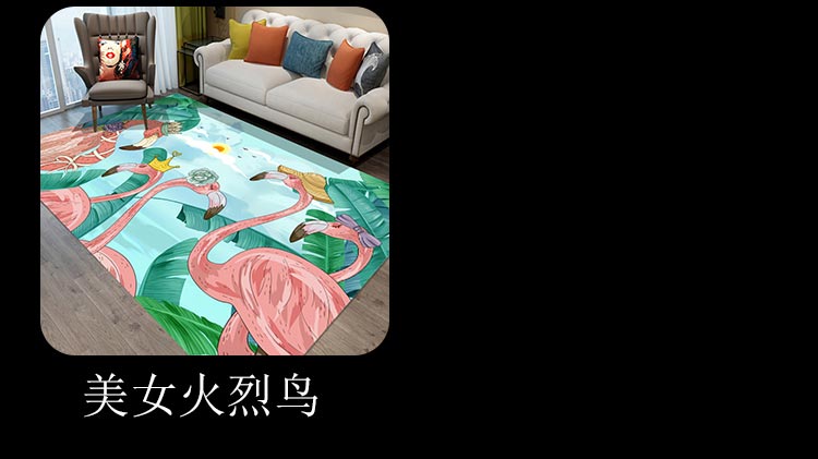 Hộ gia đình lớn phòng khách bàn cà phê đầu giường phòng ngủ thảm lưới màu đỏ với số tiền mở phòng đáng yêu ins Bắc Âu gió - Thảm thảm 3d phòng khách