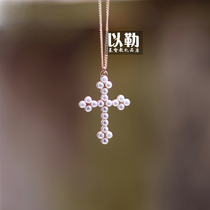 Ele necklace sweater chain Pearl alloy jewelry fashion pendant decoration gift