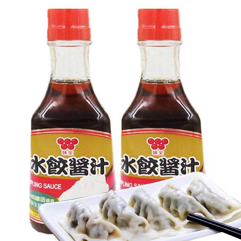 Dumplings Sauce Taiwan imported full - water dumpling sauce 230g pristine spicy flavor optional garlic stained pasta dip dip