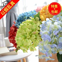 Simulated hydrangea living room fake flower decorative flower home table floral display Nordic high-end European style single silk flower