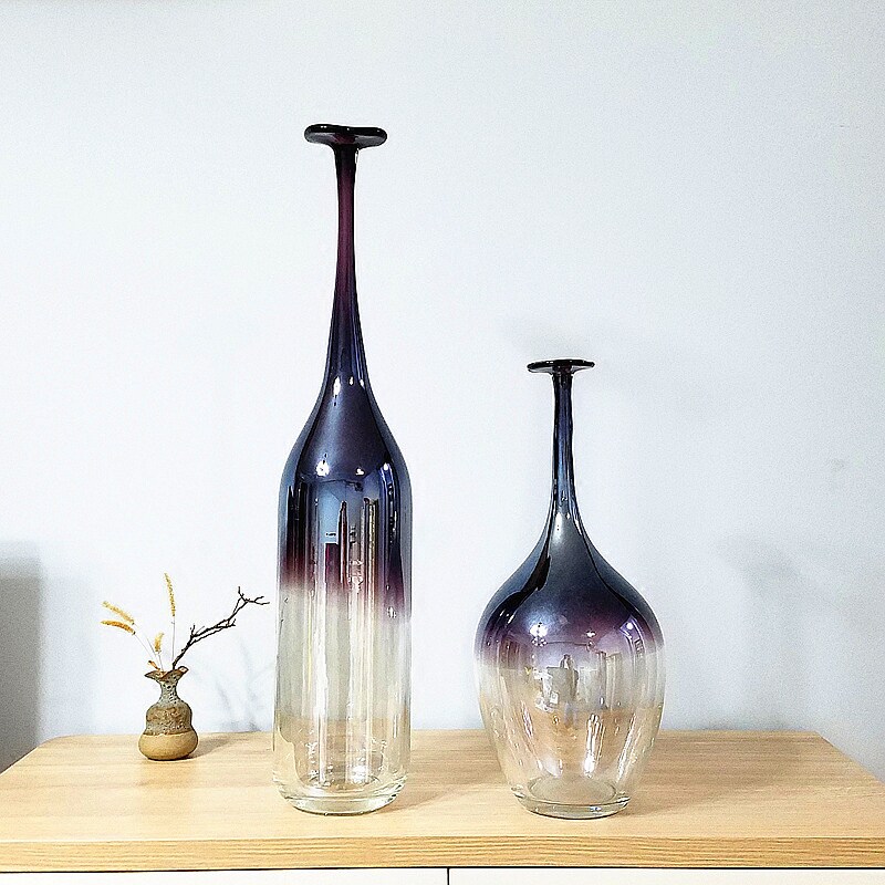 Nordic Style Xuan Swing Piece Art Glass Vase TV Cabinet Wine Cabinet Living-room Hotel American Style Board Room Adornment