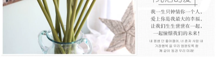 PU cảm thấy cao mô phỏng calla lily lớn chi nhánh đơn châu Âu trang trí nội thất phòng khách trang trí nhỏ hoa tươi giả - Trang trí nội thất trang trí phòng khách nhà ống