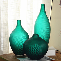 American glass vase Living room Home Hotel Dining Room Villa decorated with florware Xuanguan Great art swing piece