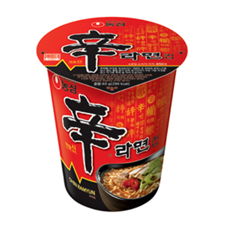 Korean Nongshim Xin Ramen small cup noodles Korean instant noodles barrel 65g