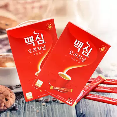 MAXIM Original three-in-one instant coffee Imported from Korea original red MAXIM 100 gift box