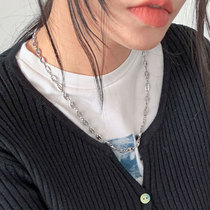 stylenanda Korean official web 21 Early spring new elliptical chain adjustable in mid-length necklace
