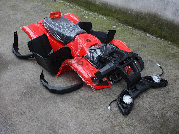 DIY little bull ATV modification accessories Whole car shell full set of plastic parts cover parts Foot headlights