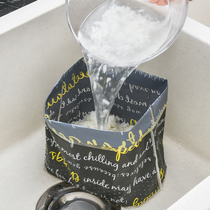 Kitchen drain garbage bag household self-supporting sink filter water bag leftovers disposable bag blue