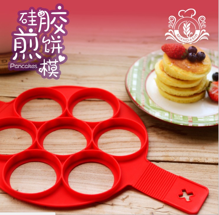 Creative silicone omelette egg tool household mini egg model non - adhesive pancakes making mold