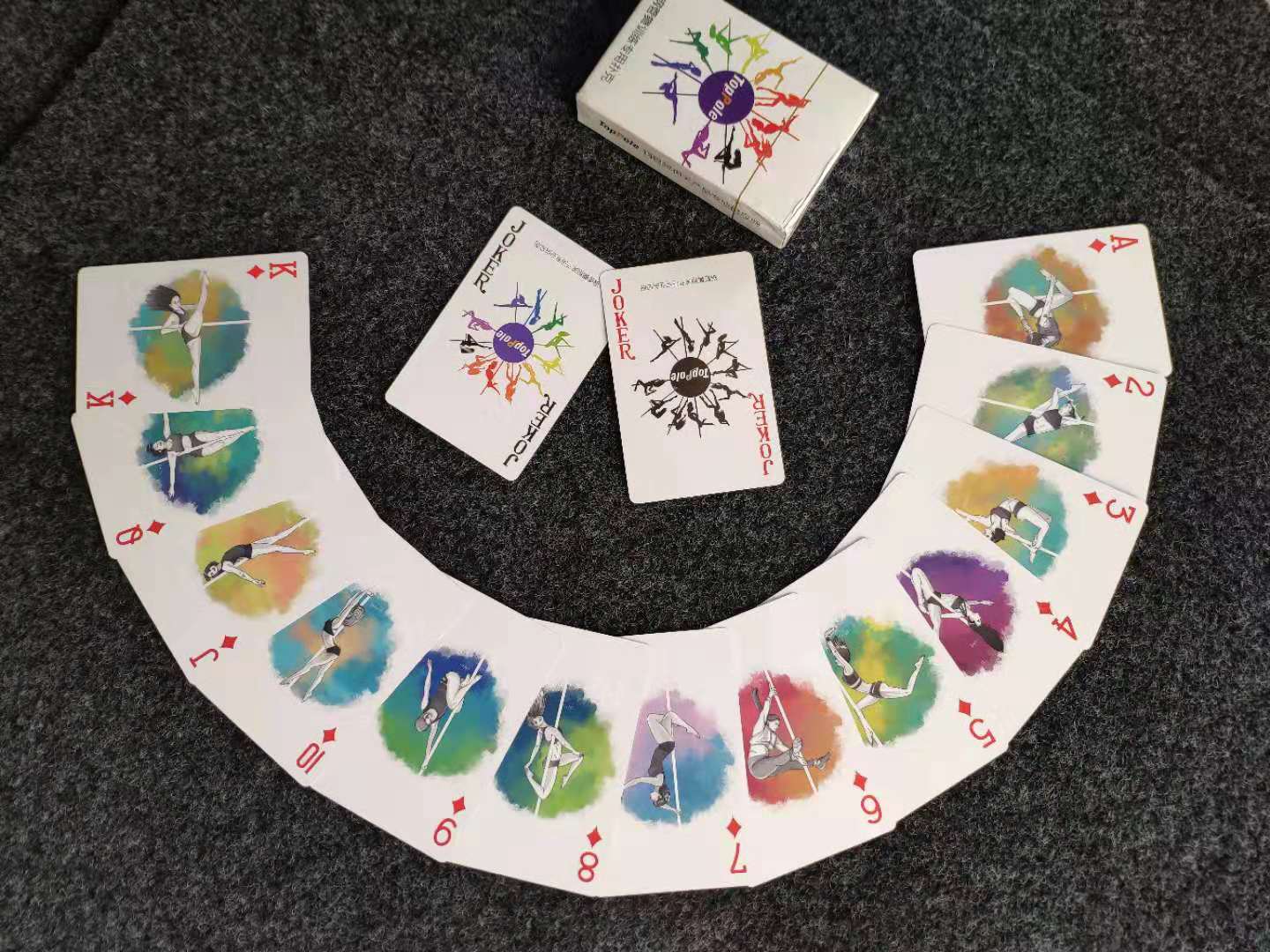 TopPole Pole Dance Teaching Materials Dance movement training for poker with 54 different techniques 
