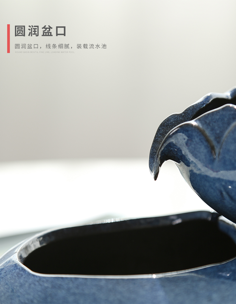 Cat nước quả tự động chu kỳ thú cưng nước uống gốm uống nước mèo uống nước tạo tác di động đài phun nước - Cat / Dog hàng ngày Neccessities Hộp đựng thức ăn cho chó