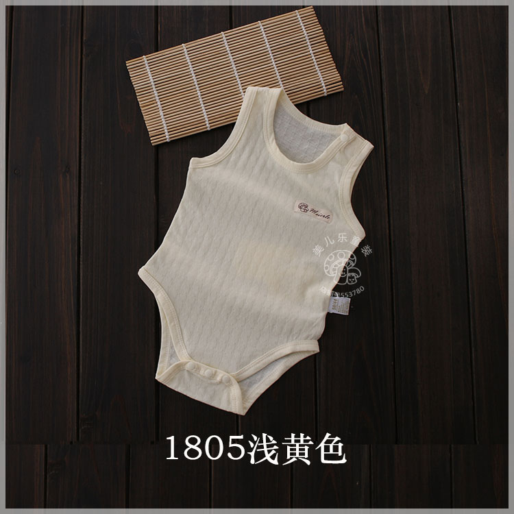 Bé onesies vest phong cách mùa hè không tay siêu mỏng sơ sinh bé tam giác túi rắm quần áo túi hips quần áo cotton