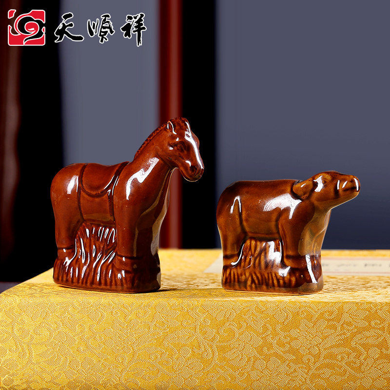 Ancient ceramics for women Ancient cows for men Ancient horses Funeral objects Cemetery burial burial pendulum Funeral funeral supplies