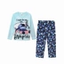 Đồ ngủ mùa đông flannel phụ nữ mới vòng cổ raglan tay áo dễ thương Stitch kích thước lớn quần ngủ dịch vụ nhà hoạt hình quần đùi nữ Quần tây