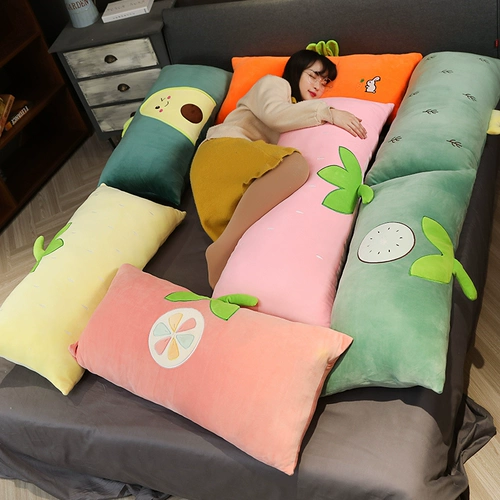 Милая подушка, морковная плюшевая игрушка для сна, съёмная кукла
