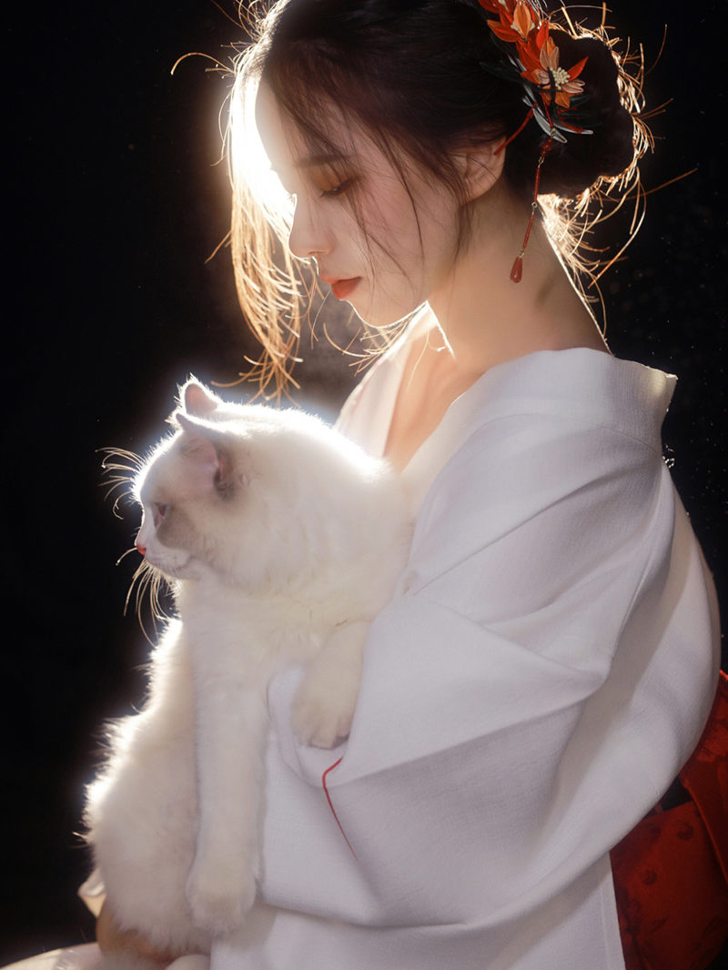 The Gods Teenage Kimono and the Writing True Girl Gentle Day Style Retro Style And Wind Bathing Suit Chinese Style Photo Gallery Themed Photo Costumes
