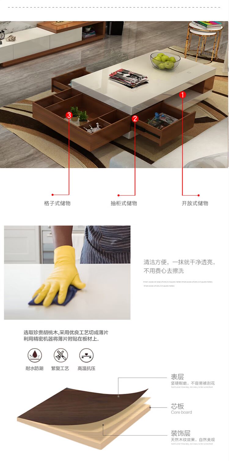 Bàn ghế sofa hiện đại Tủ tivi ba mảnh hiện đại tối giản căn hộ nhỏ phòng khách kết hợp bộ bàn ghế giường ngủ đẹp hiện đại