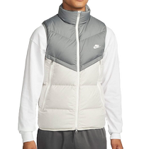 NIKE Mens Stand Collar Warm Casual Sports Spliced ​​Down Vest Vest DV1136-084-010