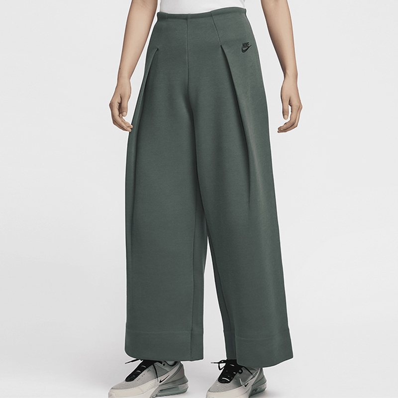 Nike Nike Women's Knitted High-Waist Sports Casual Loose Wide-Leg Straight Breathable Pants Fv8053-338