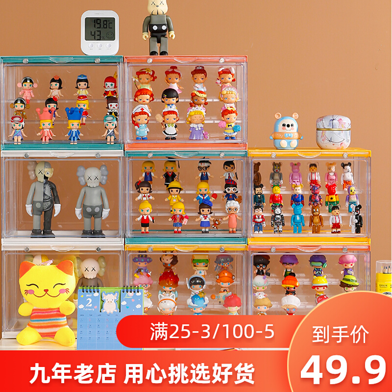 Blind Box Containing Show Shelf Bubble Matt Model Paparazzi Display Case Anti-Dust High Transparent Acrylic Containing Box