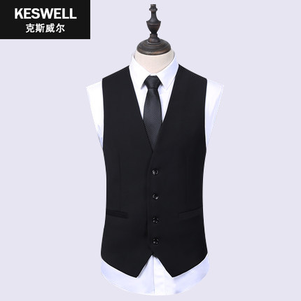 Suit vest men's spring Inron swarm suit waistcoat waistcoat business casual career positive loading Korean version of the tide