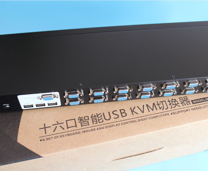 16-port USB Smart KVM switcher USB shared with remote control 16 in 1 out of infrared Maituo MT-1601UK-CH-Taobao
