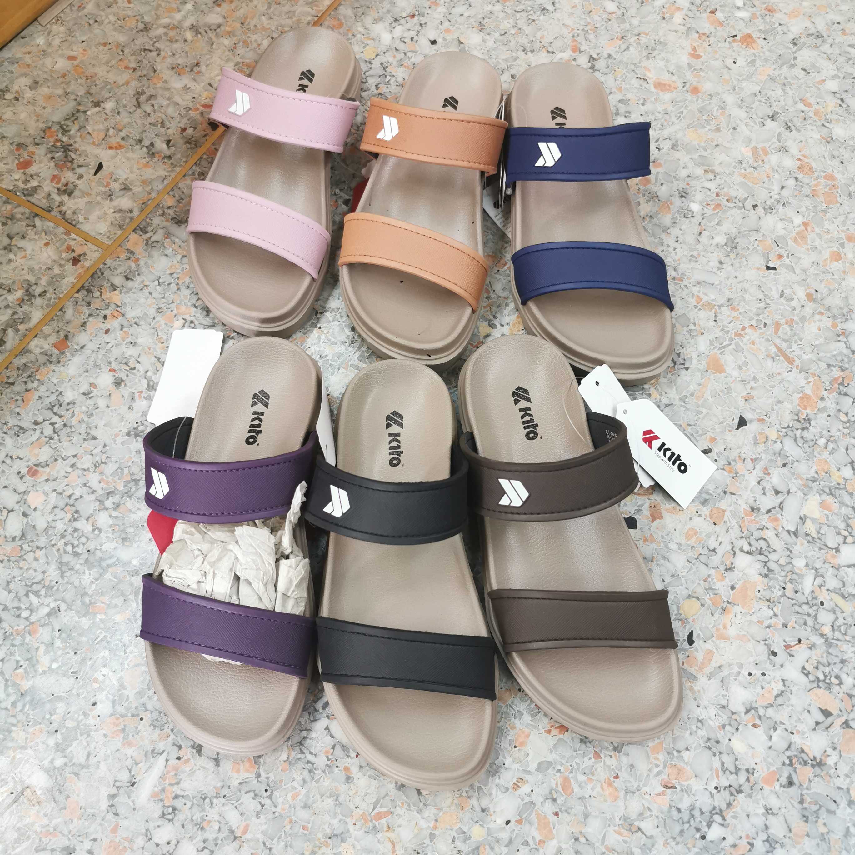 Kito Thai slippers ultra-light, soft and comfortable slippers, non-slip waterproof belt, arch not tired feet, foot odor