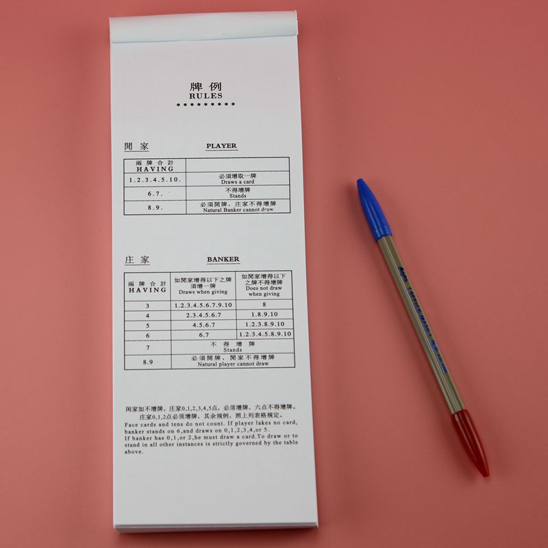 Baccarat Road Single Road Solitaire 100 cards per book