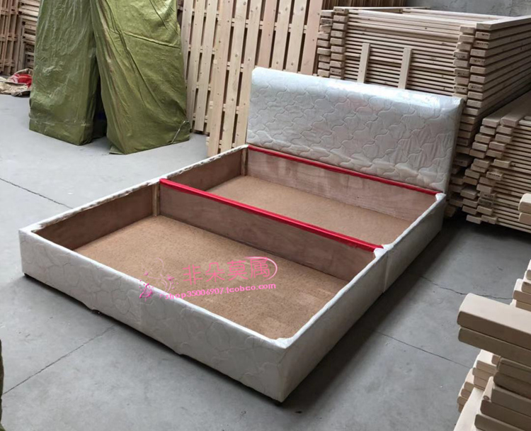 Vải giường hộp giường đơn đôi giường nôi phòng lưu trữ cho thuê giường đặc biệt giường ký túc xá - Giường giường nhựa