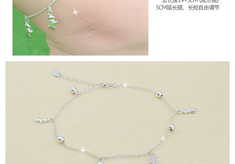 Bracelet de cheville Femme en Argenterie - Ref 3101861 Image 38