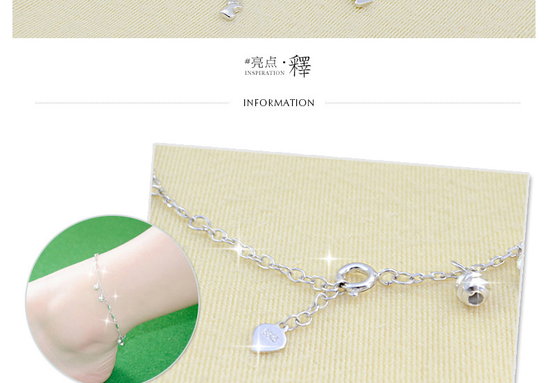 Bracelet de cheville Femme en Argenterie - Ref 3101861 Image 39