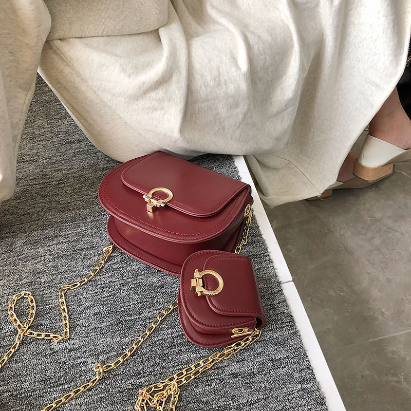 Shangxin Saddle Bag Women's Bag 2019 New Fashion Cute Mini Messenger Bag Foreign Style Chain Shoulder Bag Small Bag