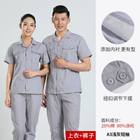 A3 Short -sleeped Top+брюки (светло -серый)