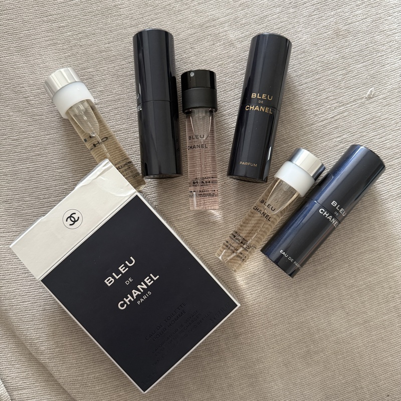CHANEL Blue Men's Perfume Series Portable Handbag Pack 3*20ml Set Sold Separately