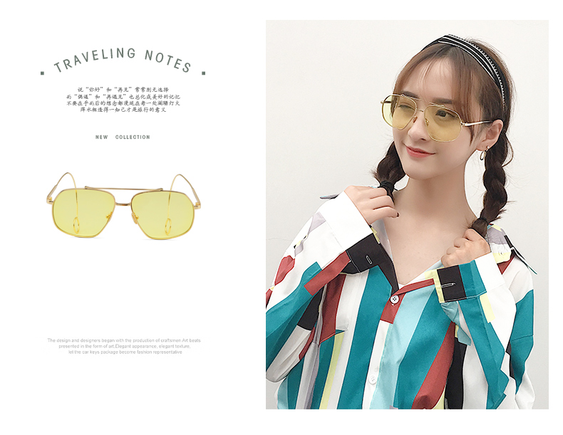 Kính đỏ gọng kính nam Liu Haoran hoa tai retro phẳng gương nữ ins Hàn Quốc kính râm cá tính mắt cận thị kính gentle monster