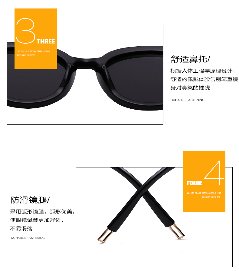 2018 new sunglasses nữ Hàn Quốc phiên bản của thủy triều gm sunglasses vòng sao mạng red với kính retro đường phố đánh bại phân cực