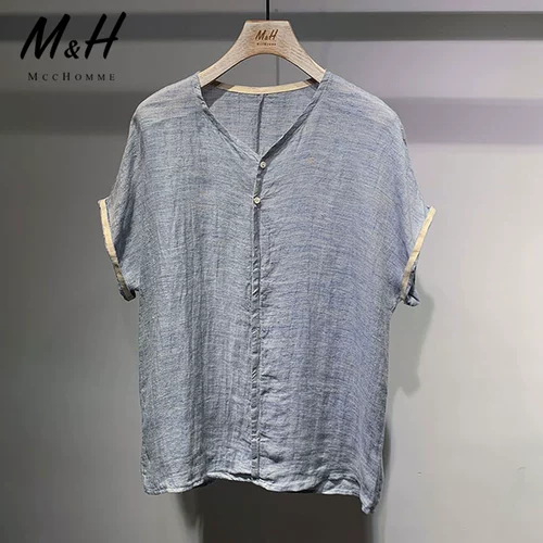 McC Homme Solid Color Simple Summer Promotion Тонкое льня