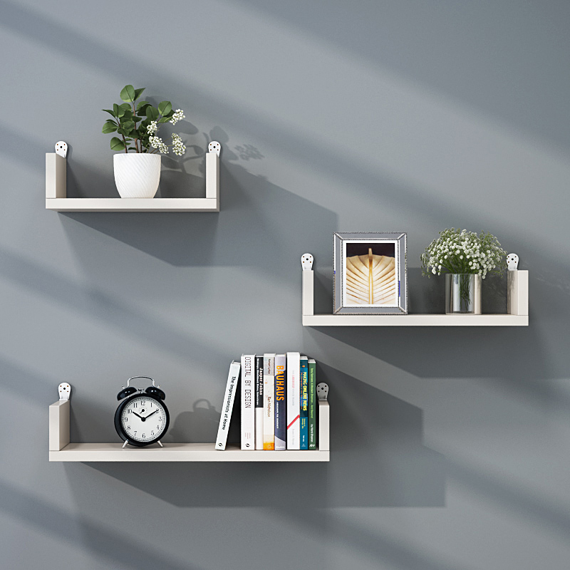 Wall Rack Living Room Wall Hanging Bookshelf Wall Installed Free