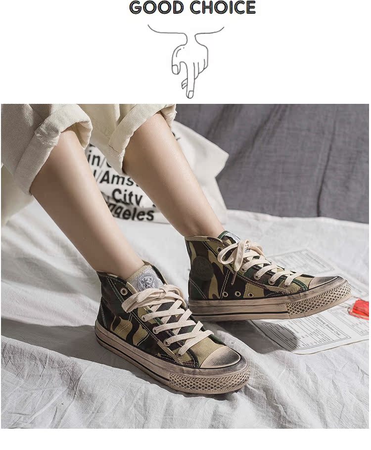 小 2018 Giày vải cao cấp mới của Hàn Quốc ulzzang triều sinh viên Giày bẩn giầy nike nữ
