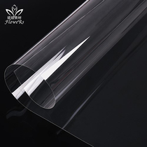 Full transparent plastic paper silver light waterproof paper packaging material cellophane apple flower packaging florist supplies