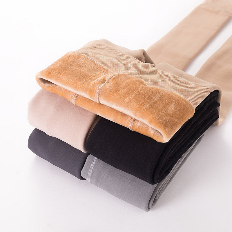 Autumn and winter fleece inner pantyhose pantyhose outer wear thick warm fleece pants spring and autumn elastic stockings pantyhose for women