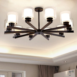 Nordic Living Room Chandelier Modern Minimalist Elegant Led Creative Dining Room Bedroom Lamp Glass Chandelier