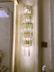 Duplex Wall Lamp for Villa Lobby, Hotel Banquet Hall, Elegant and Luxurious Crystal Wall Lamp 1.2m Ultra-High Decoration