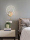 Light Luxury Bedroom Crystal Wall Lamp, Modern Minimalist Master Bedroom Bedside Living Room Background Wall Creative Minimalist Internet-Famous Corridor Light