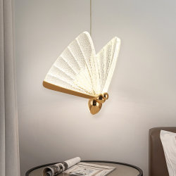 Bedroom Bedside Small Chandelier, Trendy Light Luxury Living Room Tv Sofa Background Wall Bar Corridor Long Line Butterfly Chandelier