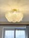 French-Style Cream Ceiling Light for Master Bedroom, New Trendy Children's Room Light, Modern Light Luxury Creative Ginkgo Leaf Light