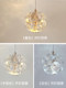 Dandelion Small Pendant Light for Bedroom Bedside, Light Luxury Crystal Modern Foyer Pendant Light, Dining Room Bar Counter Lamp, 2025 New Model