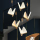 Modern Light Luxury Duplex Staircase Long Chandelier Bar Table Lamp Apartment Loft Restaurant Island Table Shop Decoration Butterfly Chandelier