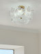 French-Style Cream Ceiling Light for Master Bedroom, New Trendy Children's Room Light, Modern Light Luxury Creative Ginkgo Leaf Light